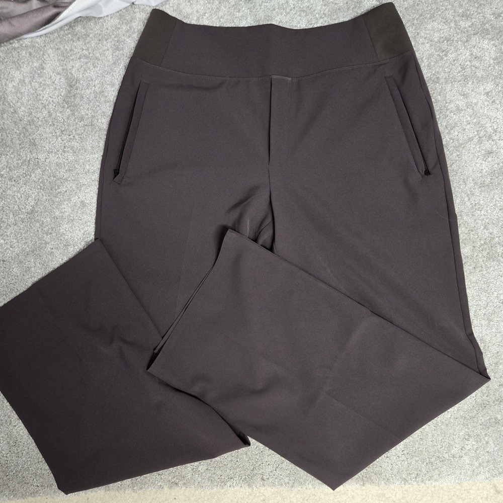 Athleta Wide-Leg Ponte Pants in Dark Brown